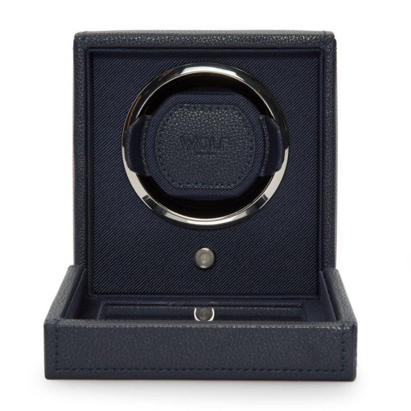 Watch Winder - Cub Single - Navy - With Cover