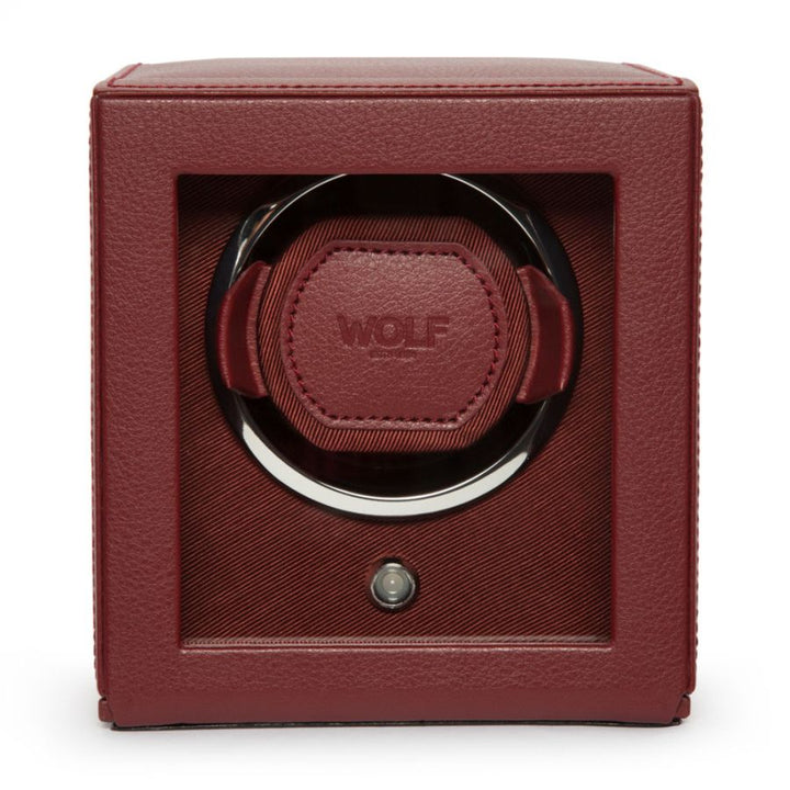 Watch Winder - Cub Single - Bordeaux - With Cover