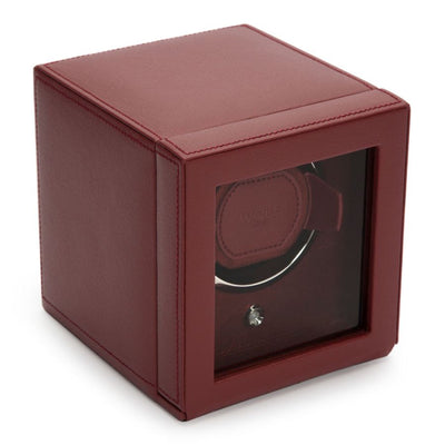 Watch Winder - Cub Single - Bordeaux - With Cover