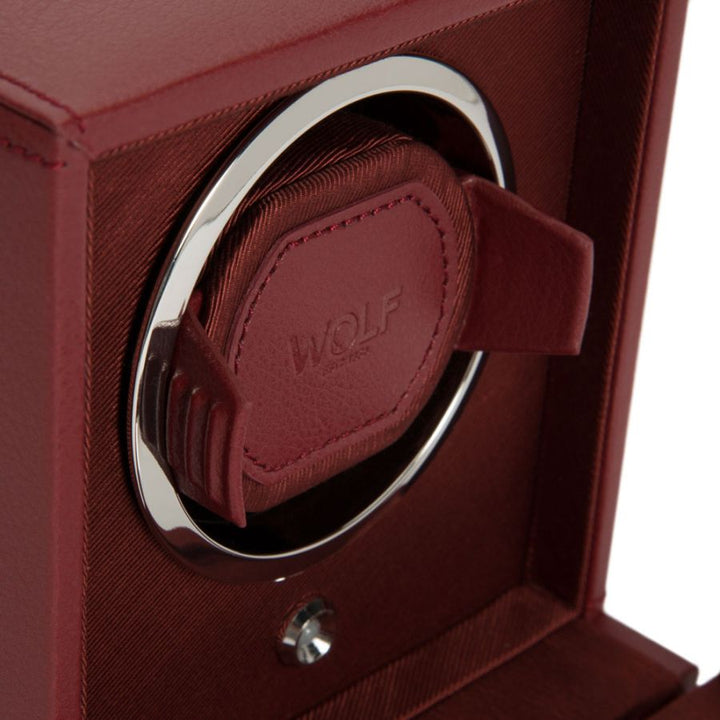 Watch Winder - Cub Single - Bordeaux - With Cover