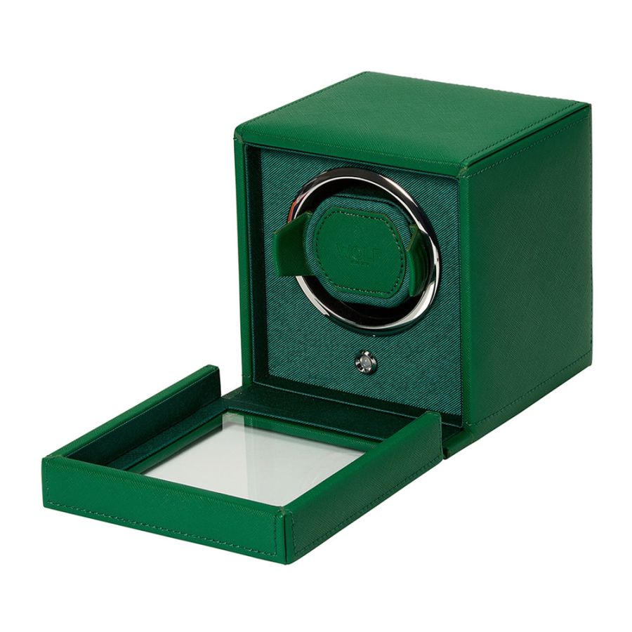 Watch Winder - Cub Single - Tutti Frutti Green - With Cover