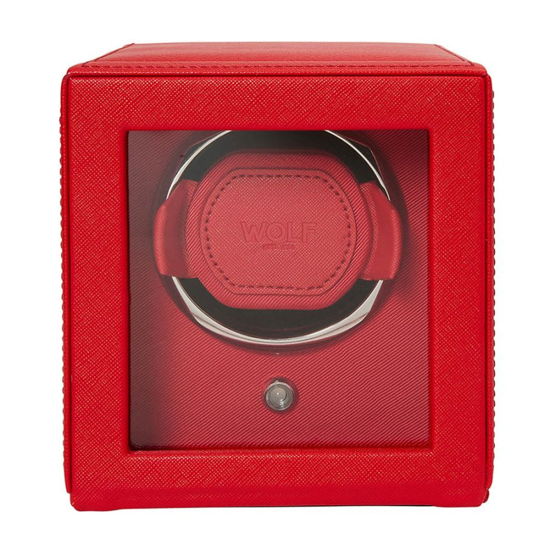 Watch Winder - Cub Single - Tutti Frutti Red - With Cover