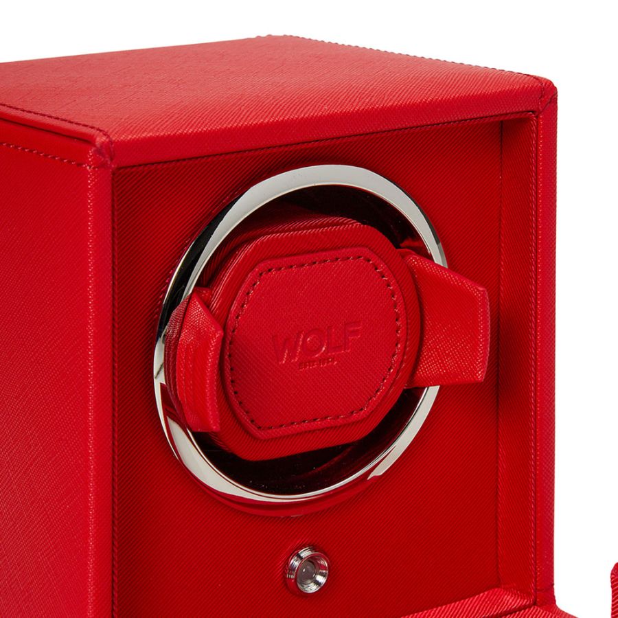 Watch Winder - Cub Single - Tutti Frutti Red - With Cover