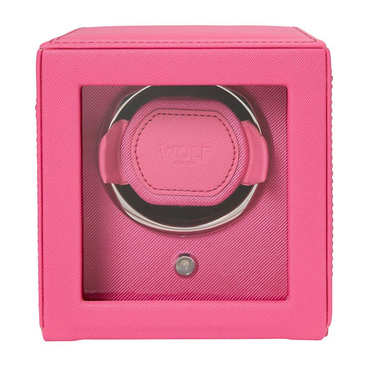 Watch Winder - Cub Single - Tutti Frutti Pink - With Cover