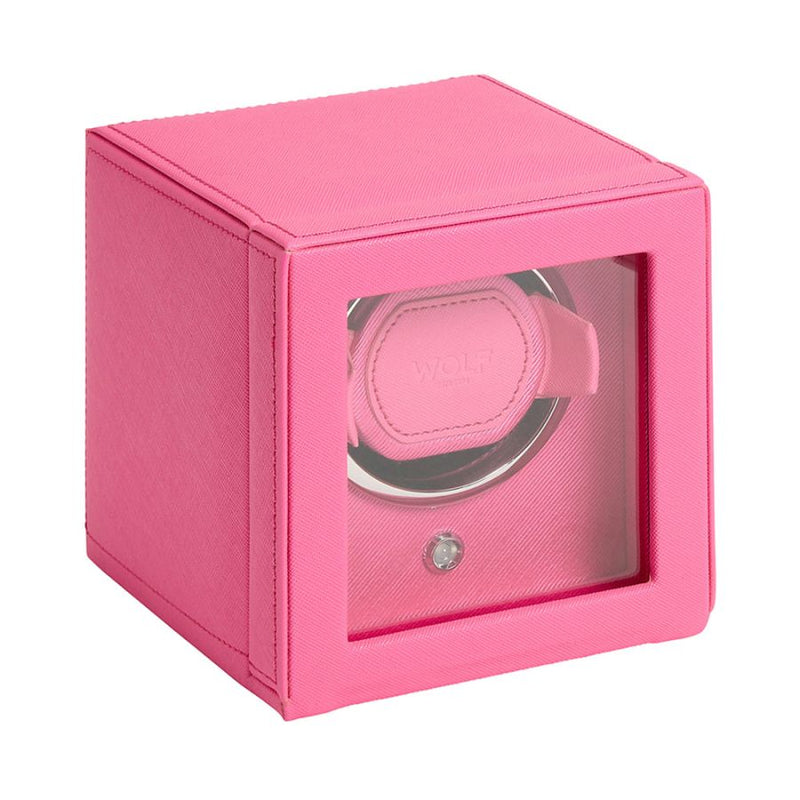 Watch Winder - Cub Single - Tutti Frutti Pink - With Cover