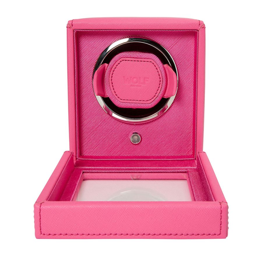 Watch Winder - Cub Single - Tutti Frutti Pink - With Cover