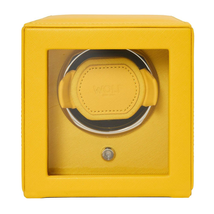 Watch Winder - Cub Single - Yellow - With Cover