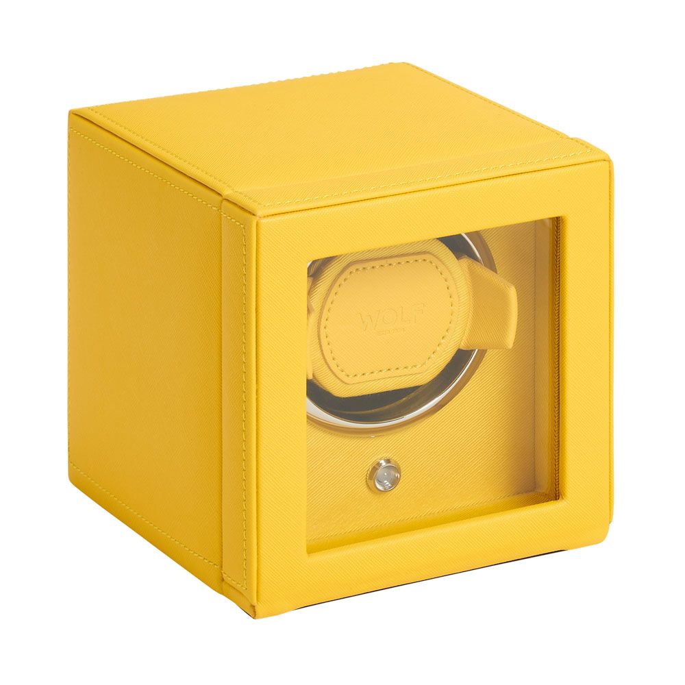 Watch Winder - Cub Single - Yellow - With Cover