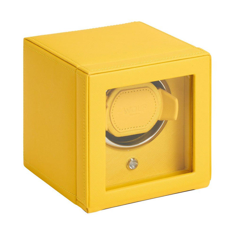 Watch Winder - Cub Single - Yellow - With Cover