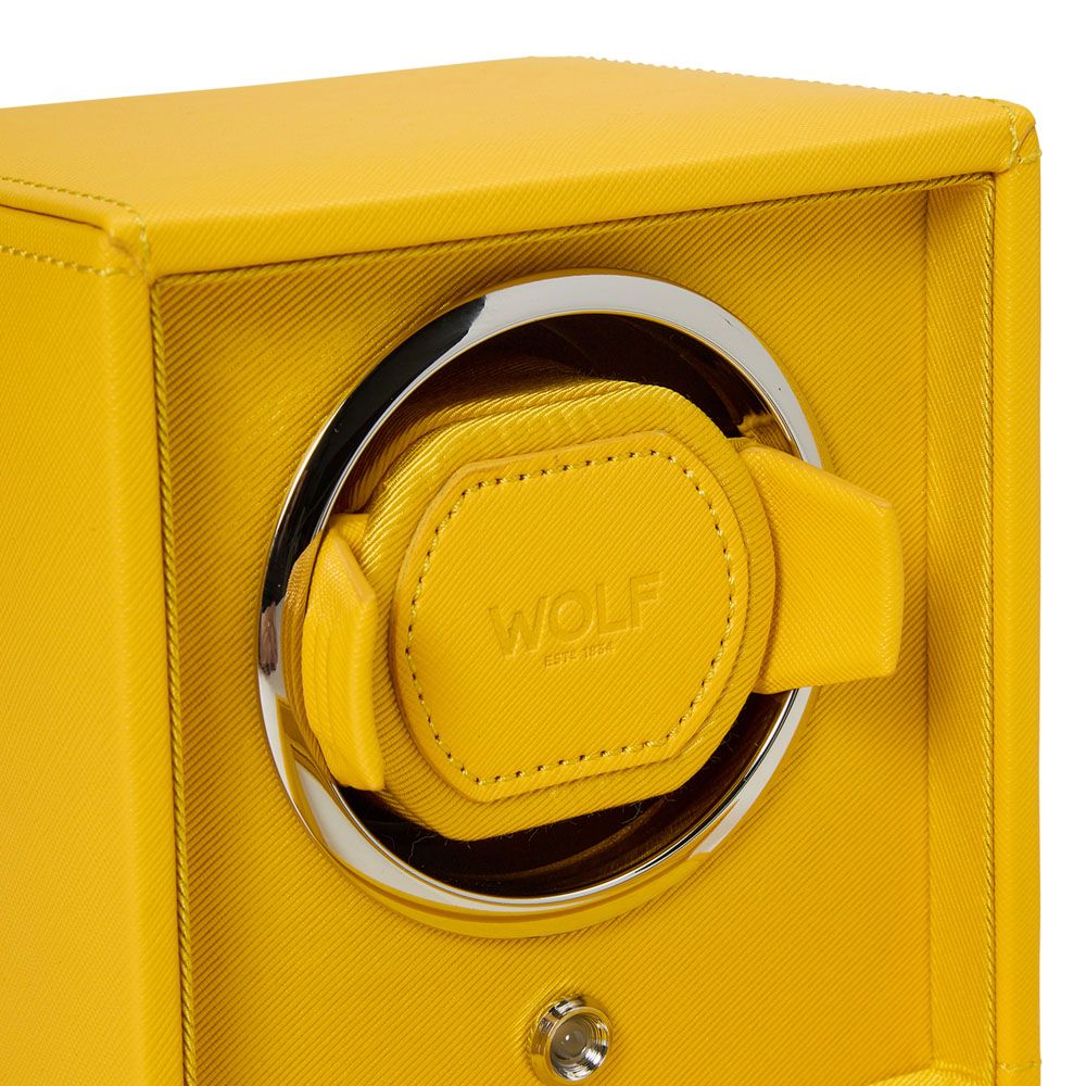 Watch Winder - Cub Single - Yellow - With Cover