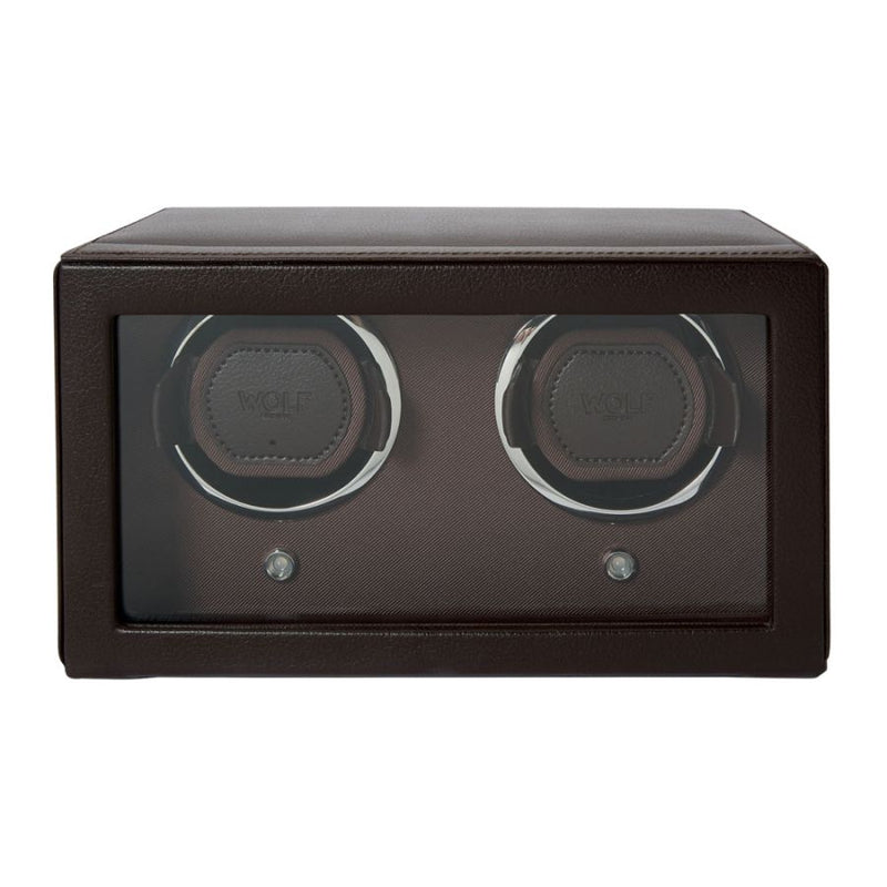 Watch Winder - Cub Double - Brown - With Cover