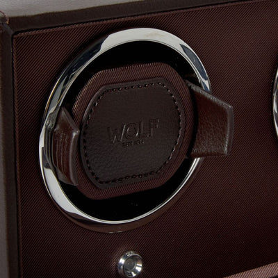 Watch Winder - Cub Double - Brown - With Cover