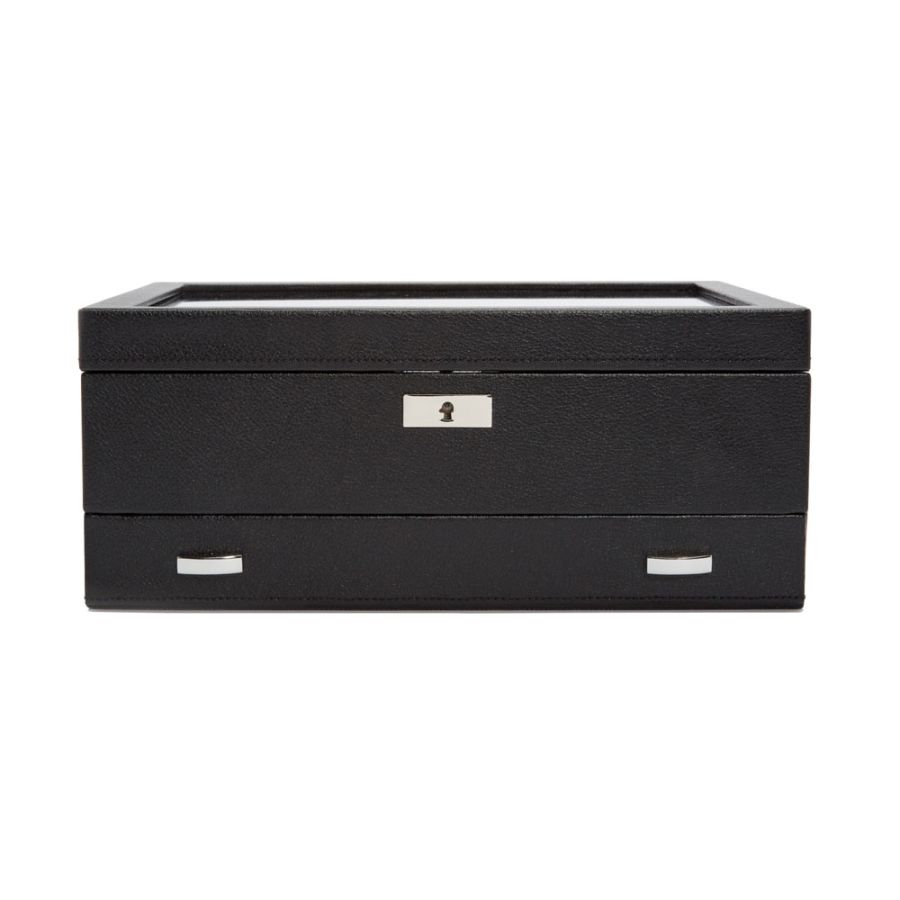 Watch Box - Viceroy 10 Piece - Black - With Drawer