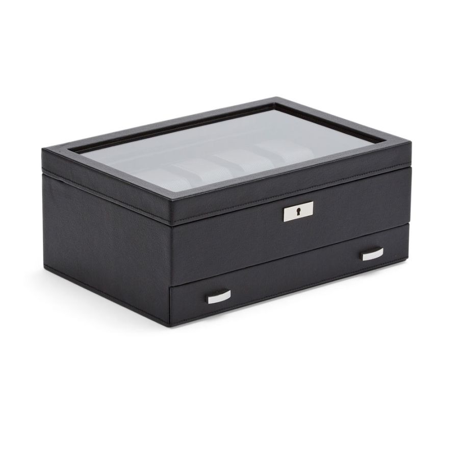 Watch Box - Viceroy 10 Piece - Black - With Drawer