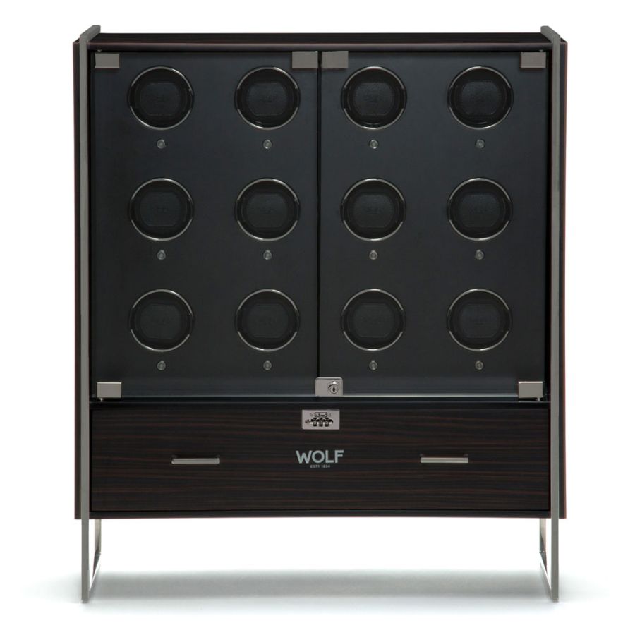 Watch Winder - 1834 Regent 12 Piece - Matte Black