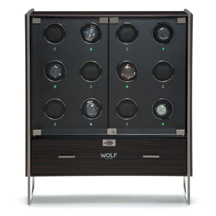 Watch Winder - 1834 Regent 12 Piece - Matte Black