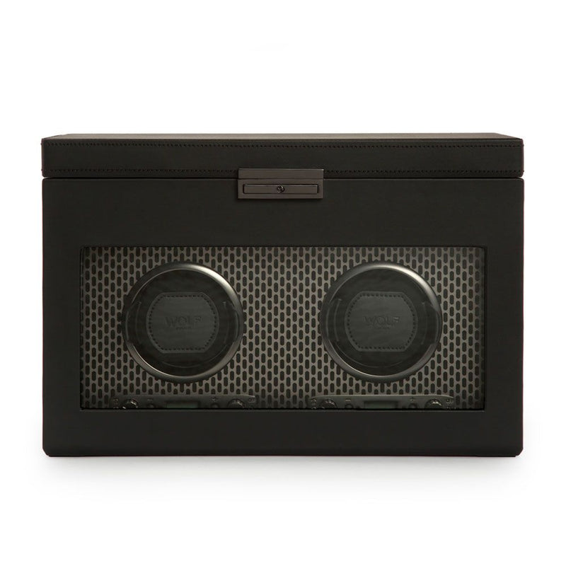 Watch Winder - Axis Double - Powder Coat - With Storage