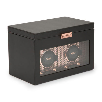 Watch Winder - Axis Double - Copper - With Storage
