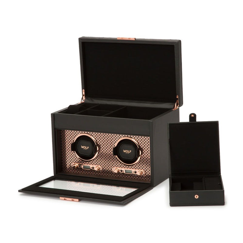 Watch Winder - Axis Double - Copper - With Storage