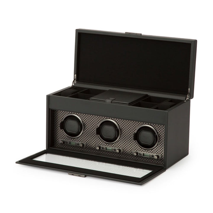 Watch Winder - Axis Triple - Powder Coat - With Storage