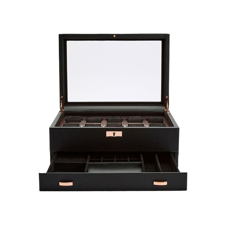 Watch Box - Axis 10 Piece - Copper - With Drawer