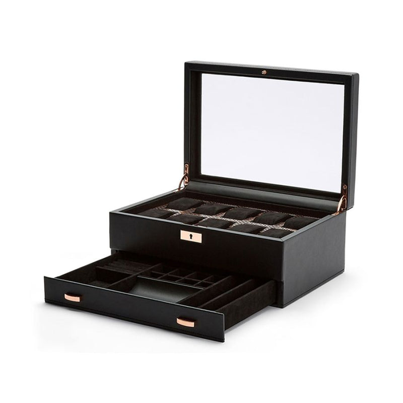 Watch Box - Axis 10 Piece - Copper - With Drawer