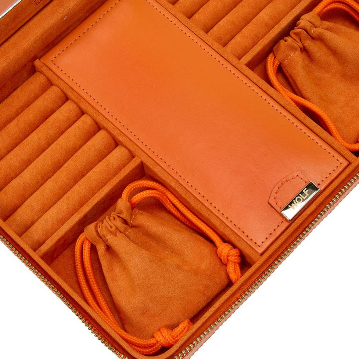 Large Zip Case - Maria - Tangerine