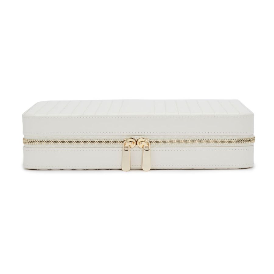 Large Zip Case - Maria - White