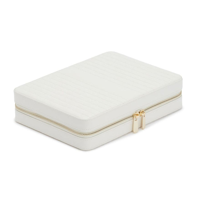 Large Zip Case - Maria - White