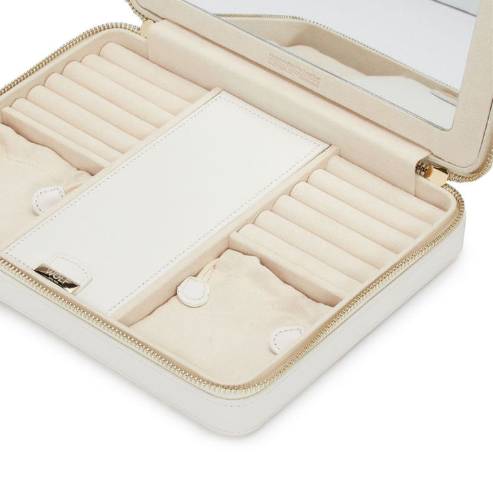 Large Zip Case - Maria - White