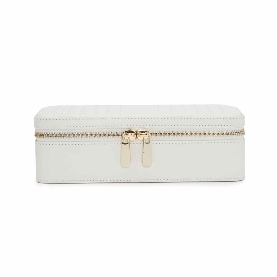 Medium Zip Case - Maria - White