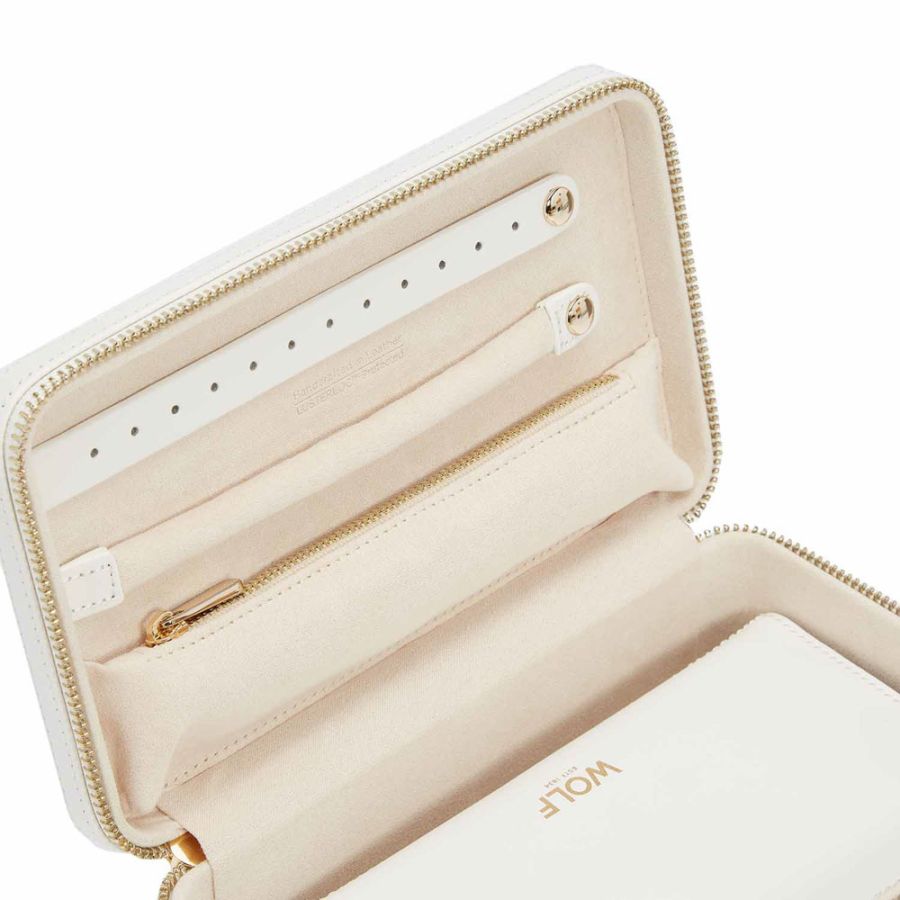 Medium Zip Case - Maria - White