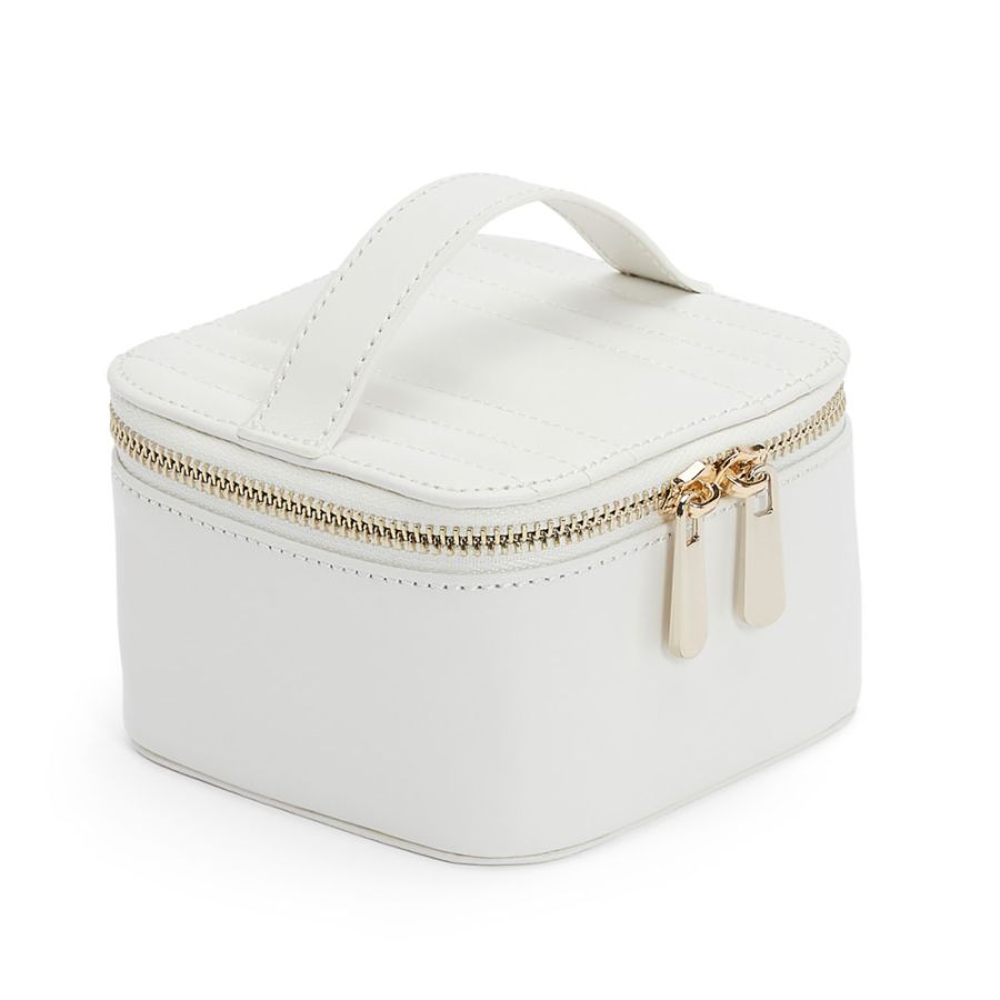 Jewelry Zip Cube - Maria - White