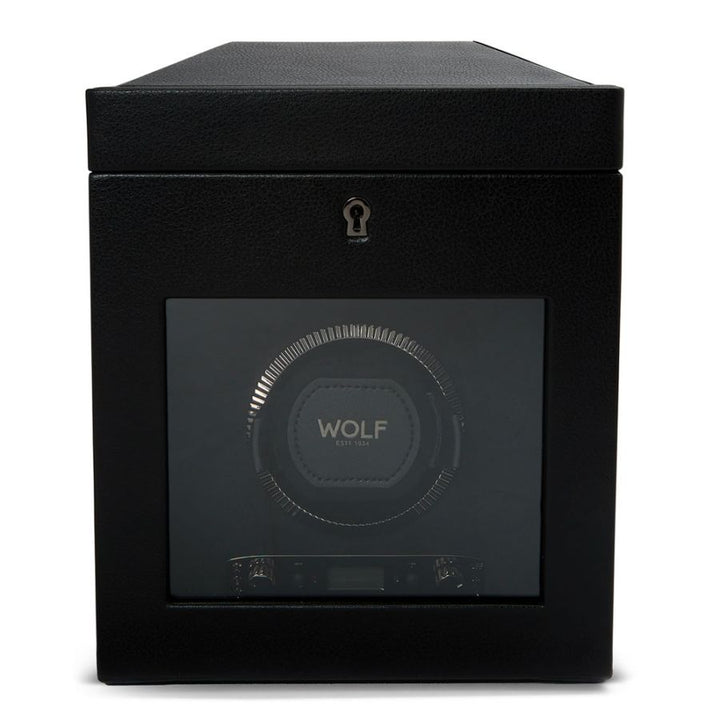 Watch Winder - British Racing Single - Black - With Storage