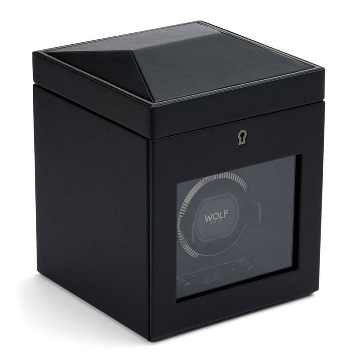 Watch Winder - British Racing Single - Black - With Storage