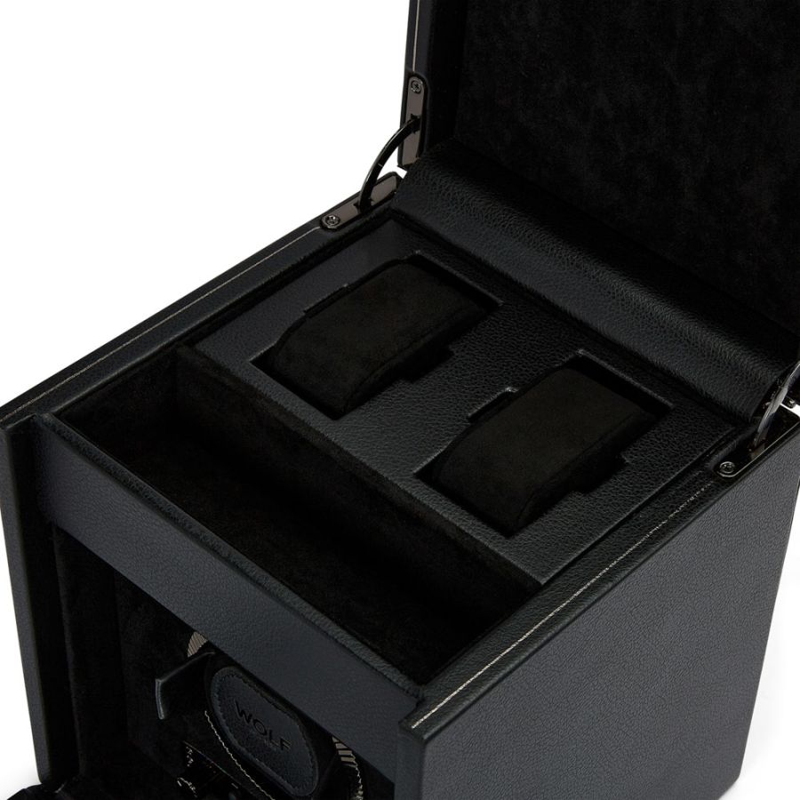 Watch Winder - British Racing Single - Black - With Storage