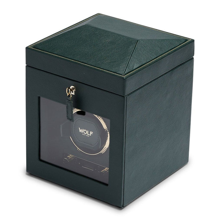 Watch Winder - British Racing Single - Green - With Storage