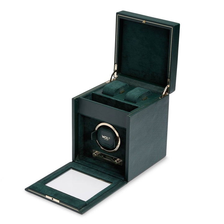 Watch Winder - British Racing Single - Green - With Storage