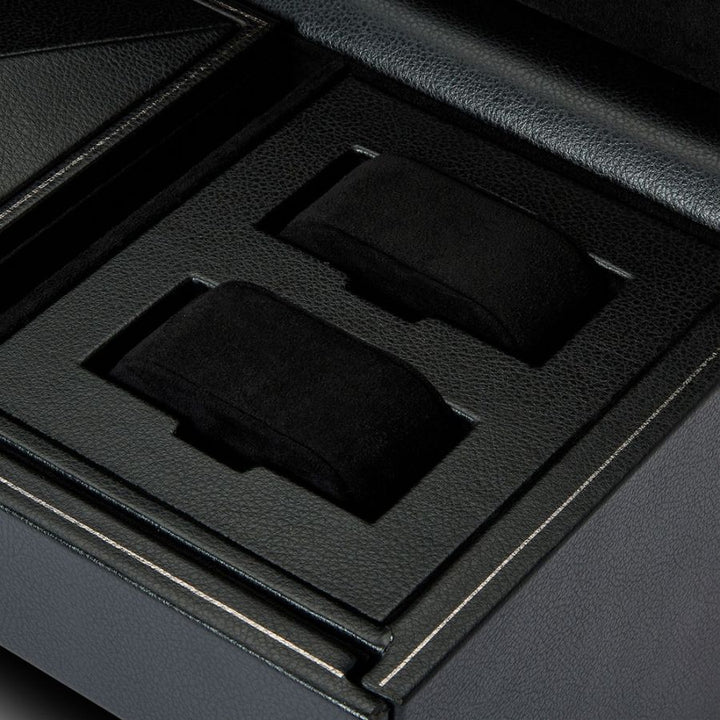 Watch Winder - British Racing Triple - Black - With Storage