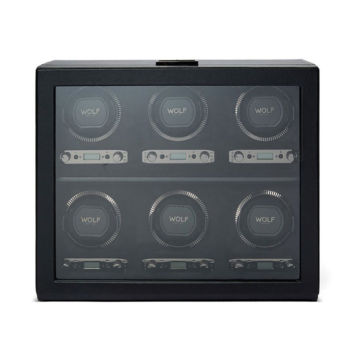 Watch Winder - British Racing 6 Piece - Black