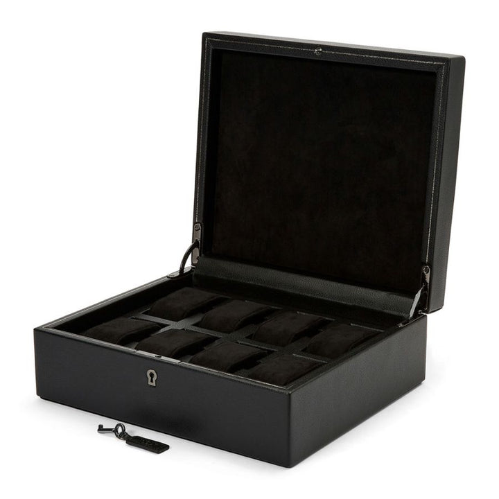 Watch Box - British Racing 8 Piece - Black