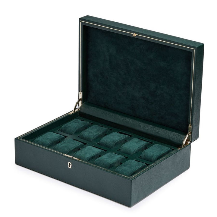 Watch Box - British Racing 10 Piece - Green