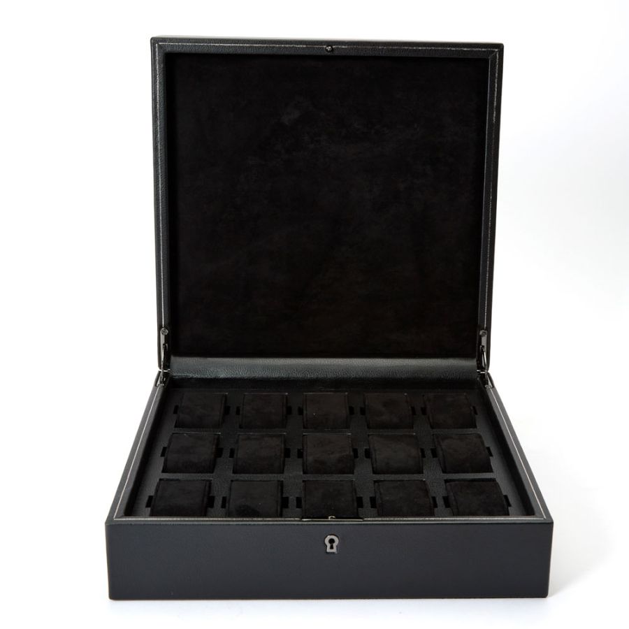 Watch Box - British Racing 15 Piece - Black