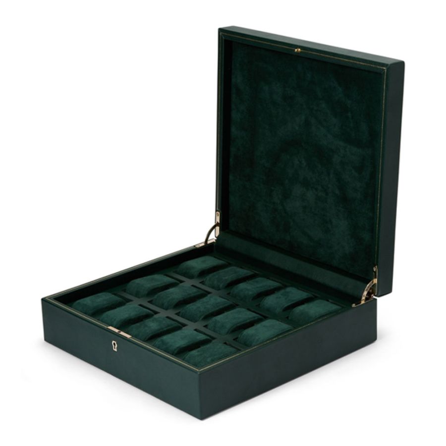 Watch Box - British Racing 15 Piece - Green