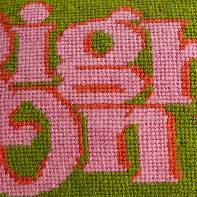 Right On Needlepoint Cushion