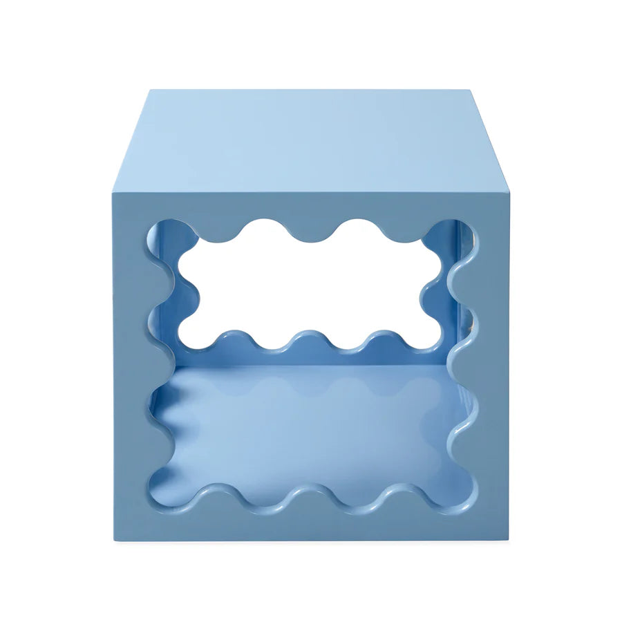 SHOWROOM - Ripple Lacquer Cube - Blue