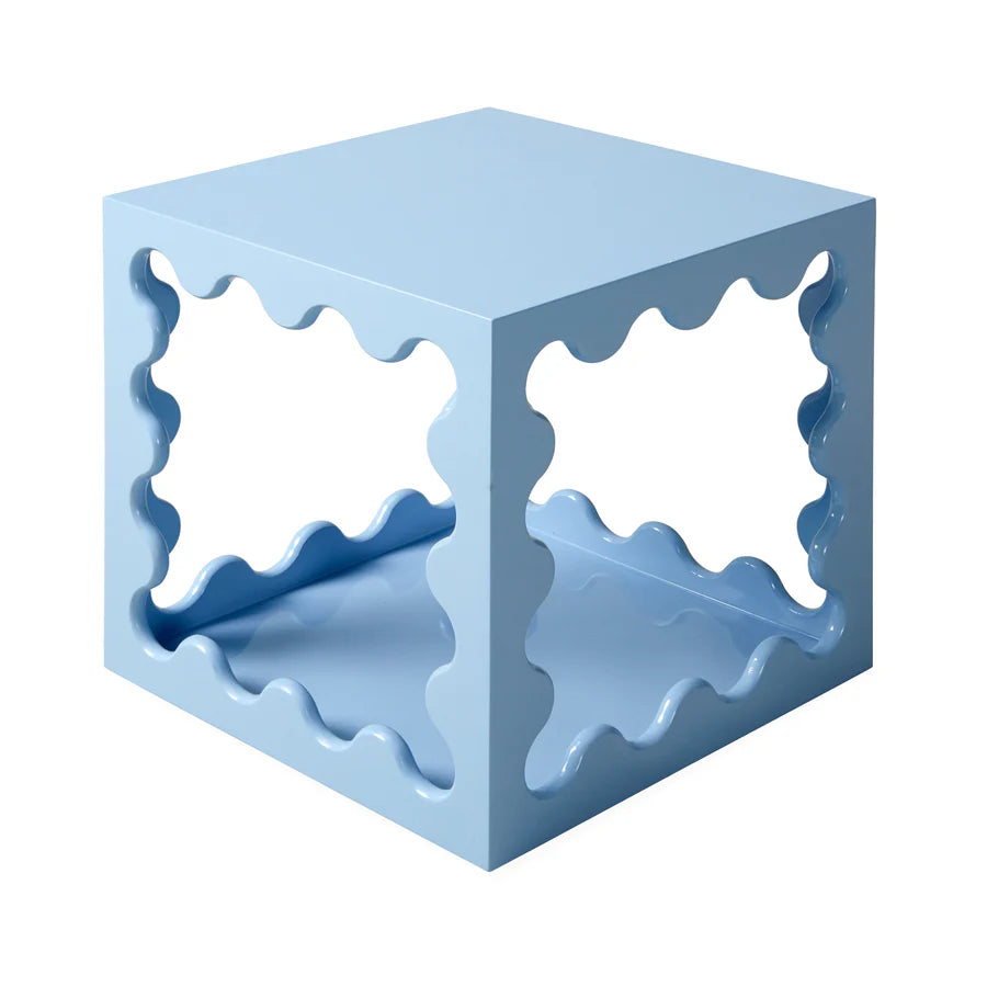 SHOWROOM - Ripple Lacquer Cube - Blue