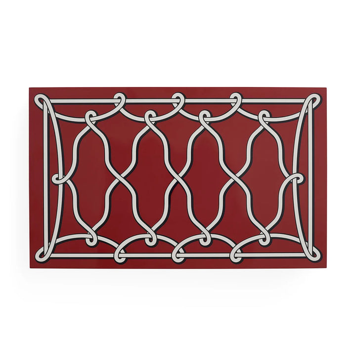 Rita Leather Backgammon Set - Red