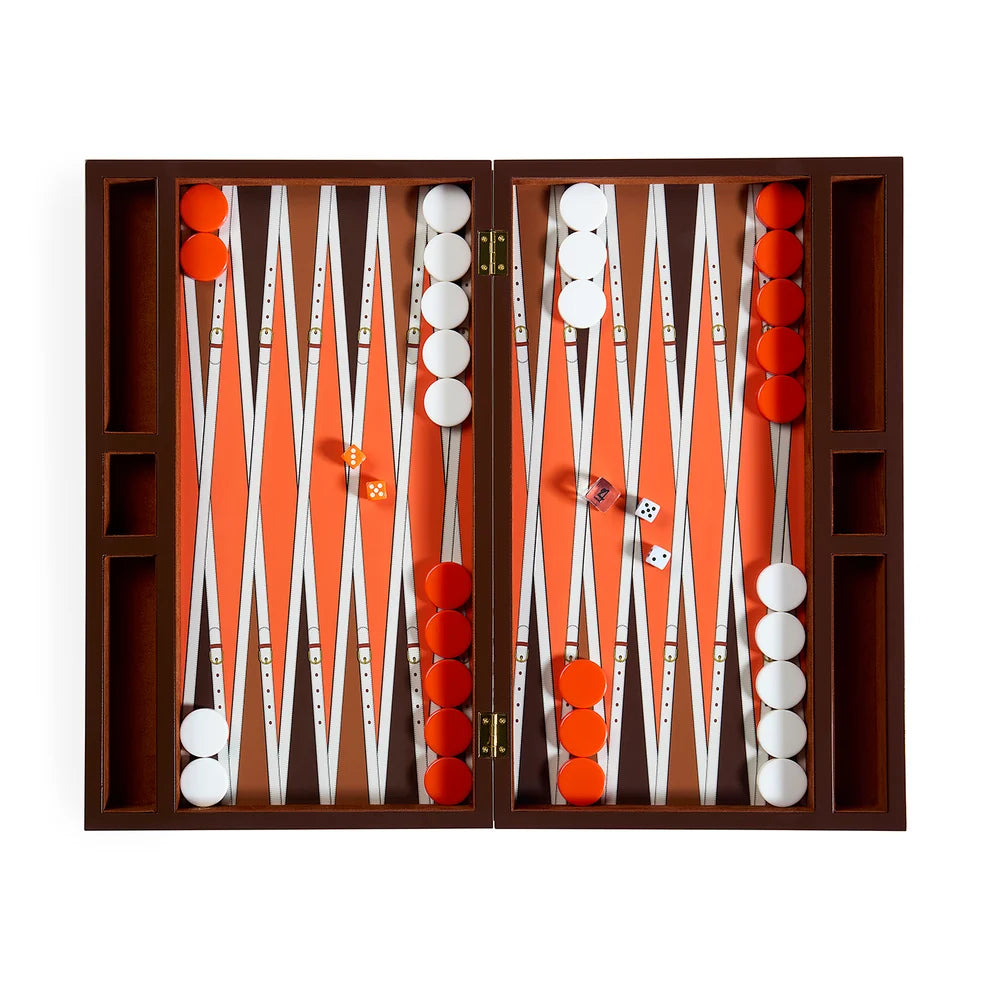 Saville Backgammon Set - Orange