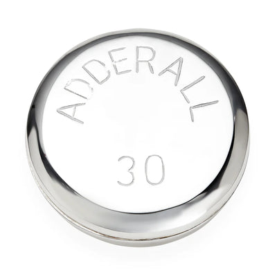 Silver-Plated Adderall Pill Box